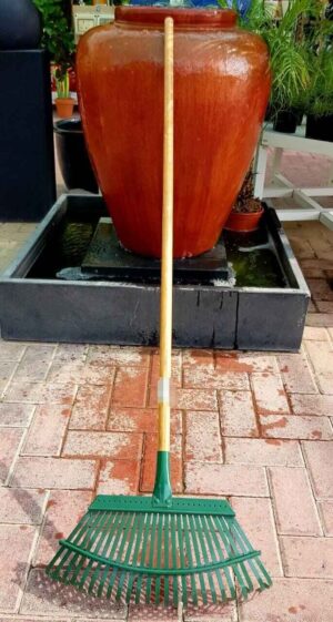 Steel Garden rake with wooden handle